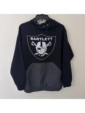 Bartlett Raiders Style Hoodie Black MV Sport Athletic Pullover Size M